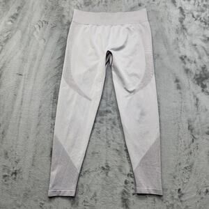 Cali Sport‎ Leggings Womens 1XL/2XL Gray Purple High Rise Seamless Contour Ankle